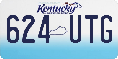 KY license plate 624UTG