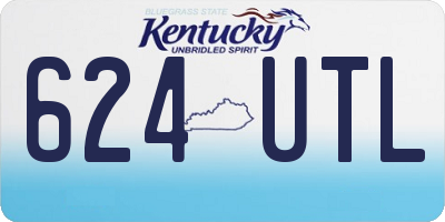 KY license plate 624UTL