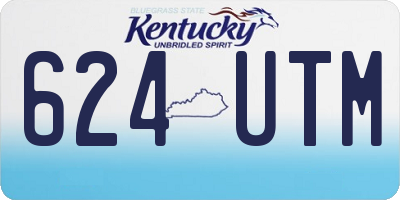 KY license plate 624UTM