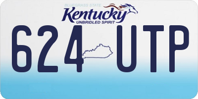 KY license plate 624UTP