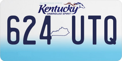 KY license plate 624UTQ