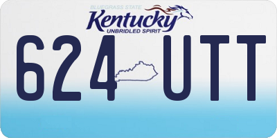 KY license plate 624UTT