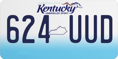 KY license plate 624UUD
