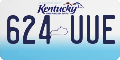 KY license plate 624UUE