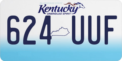 KY license plate 624UUF