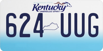 KY license plate 624UUG