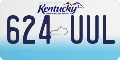 KY license plate 624UUL