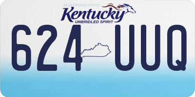 KY license plate 624UUQ