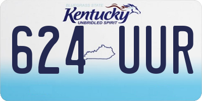 KY license plate 624UUR