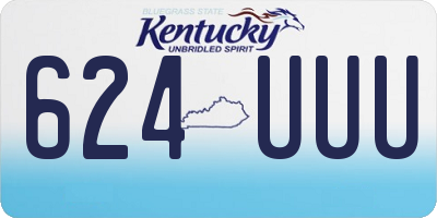 KY license plate 624UUU