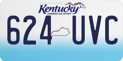 KY license plate 624UVC