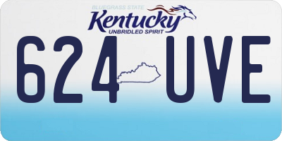KY license plate 624UVE