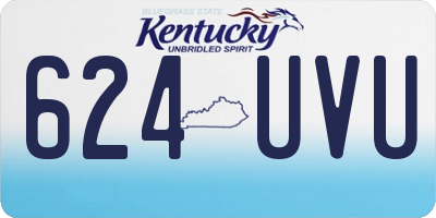 KY license plate 624UVU