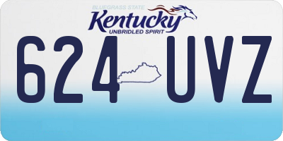 KY license plate 624UVZ