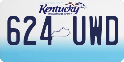 KY license plate 624UWD