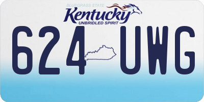 KY license plate 624UWG