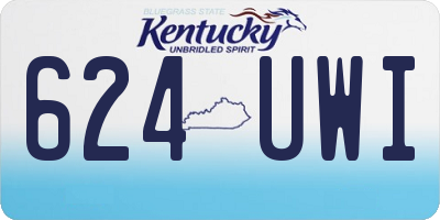 KY license plate 624UWI