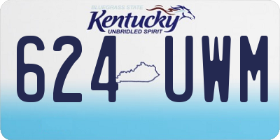 KY license plate 624UWM