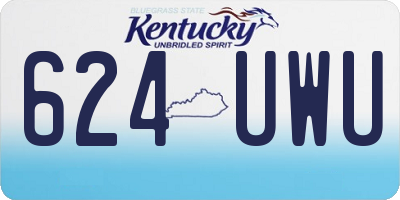 KY license plate 624UWU