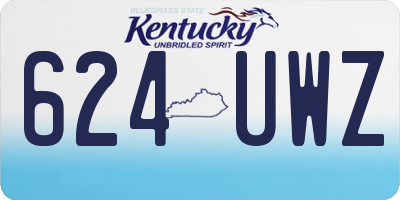 KY license plate 624UWZ