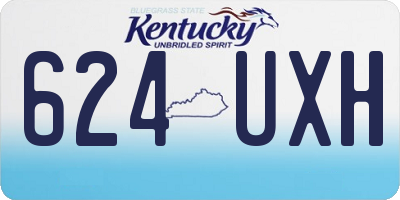 KY license plate 624UXH