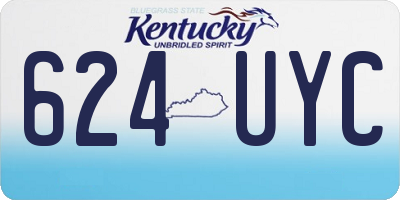 KY license plate 624UYC