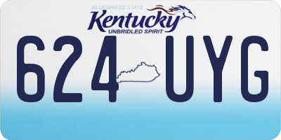 KY license plate 624UYG