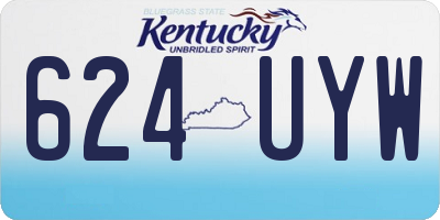 KY license plate 624UYW