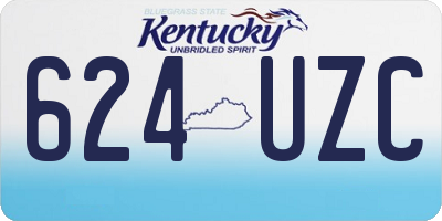 KY license plate 624UZC