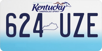 KY license plate 624UZE