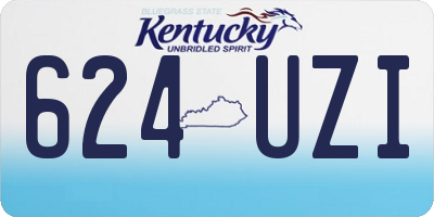 KY license plate 624UZI