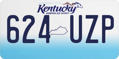 KY license plate 624UZP