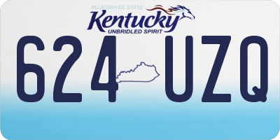 KY license plate 624UZQ