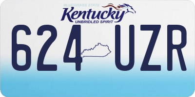 KY license plate 624UZR