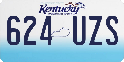KY license plate 624UZS