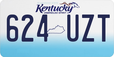 KY license plate 624UZT