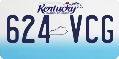KY license plate 624VCG