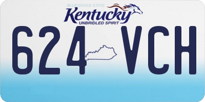KY license plate 624VCH