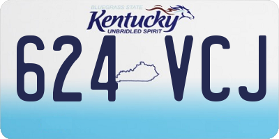 KY license plate 624VCJ