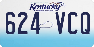KY license plate 624VCQ