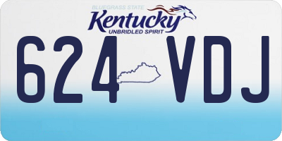 KY license plate 624VDJ