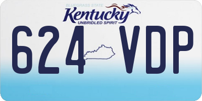 KY license plate 624VDP