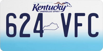 KY license plate 624VFC