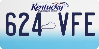 KY license plate 624VFE