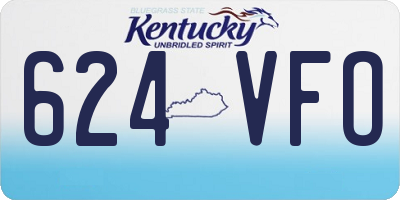 KY license plate 624VFO