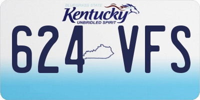 KY license plate 624VFS