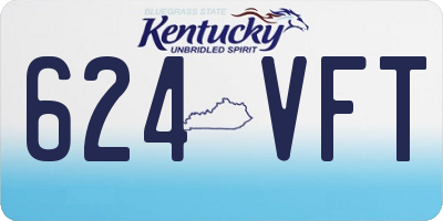 KY license plate 624VFT