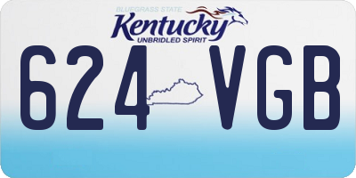 KY license plate 624VGB