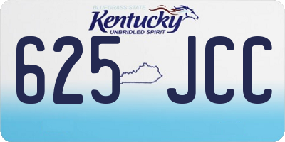 KY license plate 625JCC