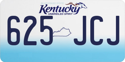 KY license plate 625JCJ